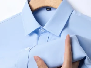 New Anti-Wrinkle Men's Shirts Long Sleeve Dress Shirts For Men Slim Fit Social Business Blouse White Blue Office Shirt S-4XL